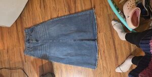 Denim Full Length Jean Skirt Size Medium